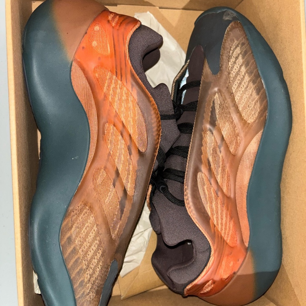 adidas Men's Orange and Black Sneakers